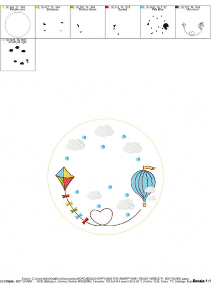 Monogram Frame embroidery design - Boy Birth Announcement machine embroidery pattern - Instant digital download pes jef