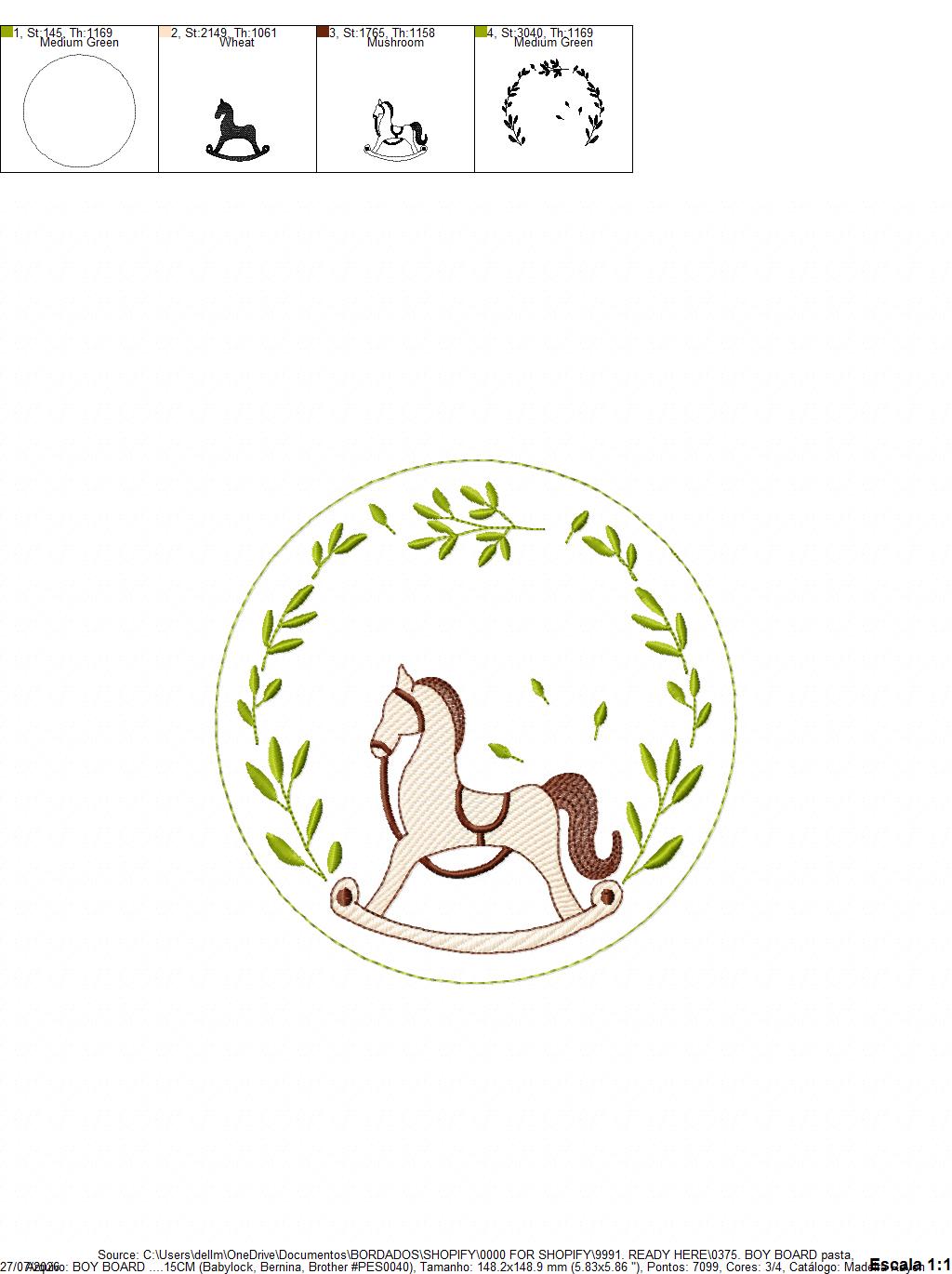Monogram Frame embroidery design - Boy Birth Announcement machine embroidery pattern - Instant digital download pes jef