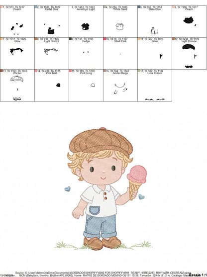 Baby Boy embroidery design - Children machine embroidery pattern - Kid Toy file - Instant digital download pes jef dst (Copy) Marcia Embroidery