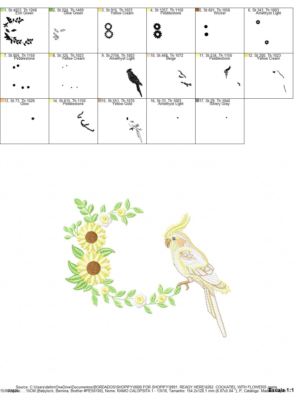 Hummingbird embroidery designs - Baby Girl Bird with flowers machine embroidery pattern - Instant digital download pes jef dst hus vp3 vip (Copy) Marcia Embroidery