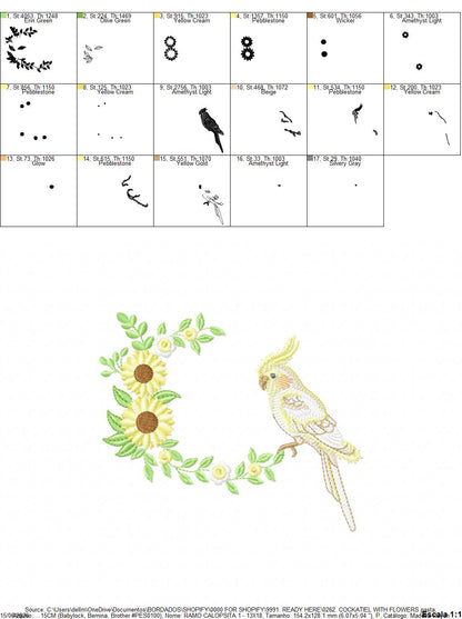 Hummingbird embroidery designs - Baby Girl Bird with flowers machine embroidery pattern - Instant digital download pes jef dst hus vp3 vip (Copy) Marcia Embroidery