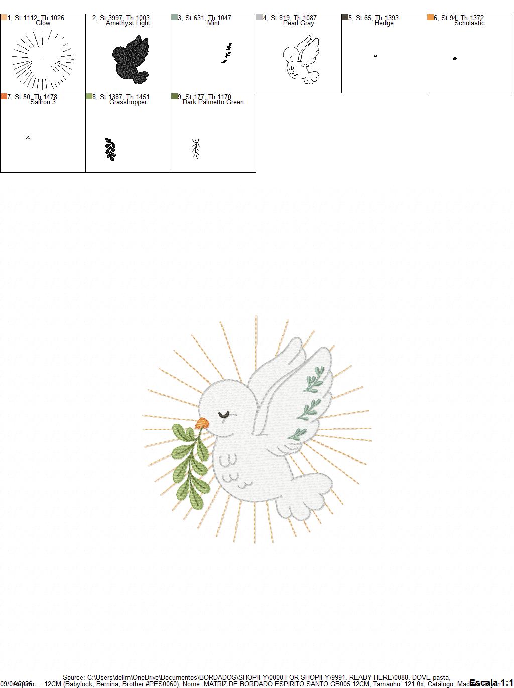 Dove embroidery designs - Holy Spirit embroidery design machine embroidery pattern - Catholic embroidery - Religious Eucharist - download (Copy) Marcia Embroidery