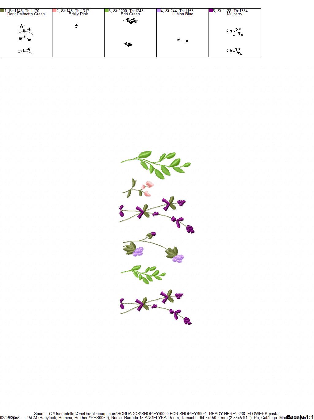 Flower Garden embroidery designs - Flower and Butterfly machine embroidery pattern - Floral bouquet Kitchen Towel - Instant digital download (Copy) Marcia Embroidery