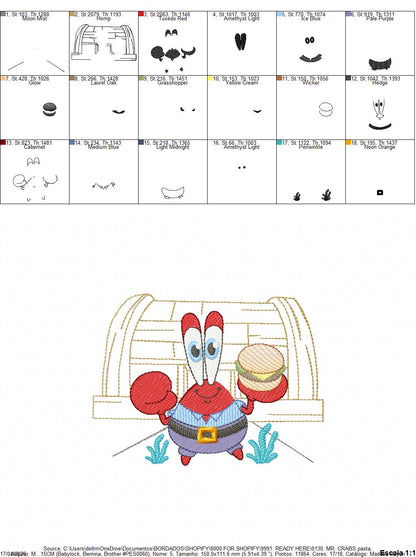 SPONGE BOB embroidery designs - SPONGE BOB embroidery design machine embroidery pattern - Puppy embroidery file - instant download pes (Copy) Marcia Embroidery