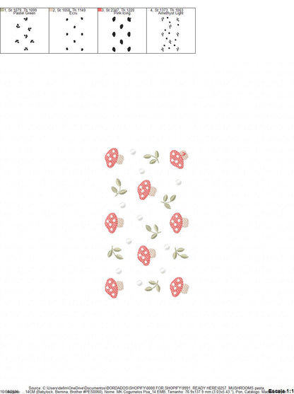 Mushroom with flowers embroidery designs - Forest Toad machine embroidery pattern - Kitchen Towel file - Instant download pes jef hus dst (Copy) Marcia Embroidery