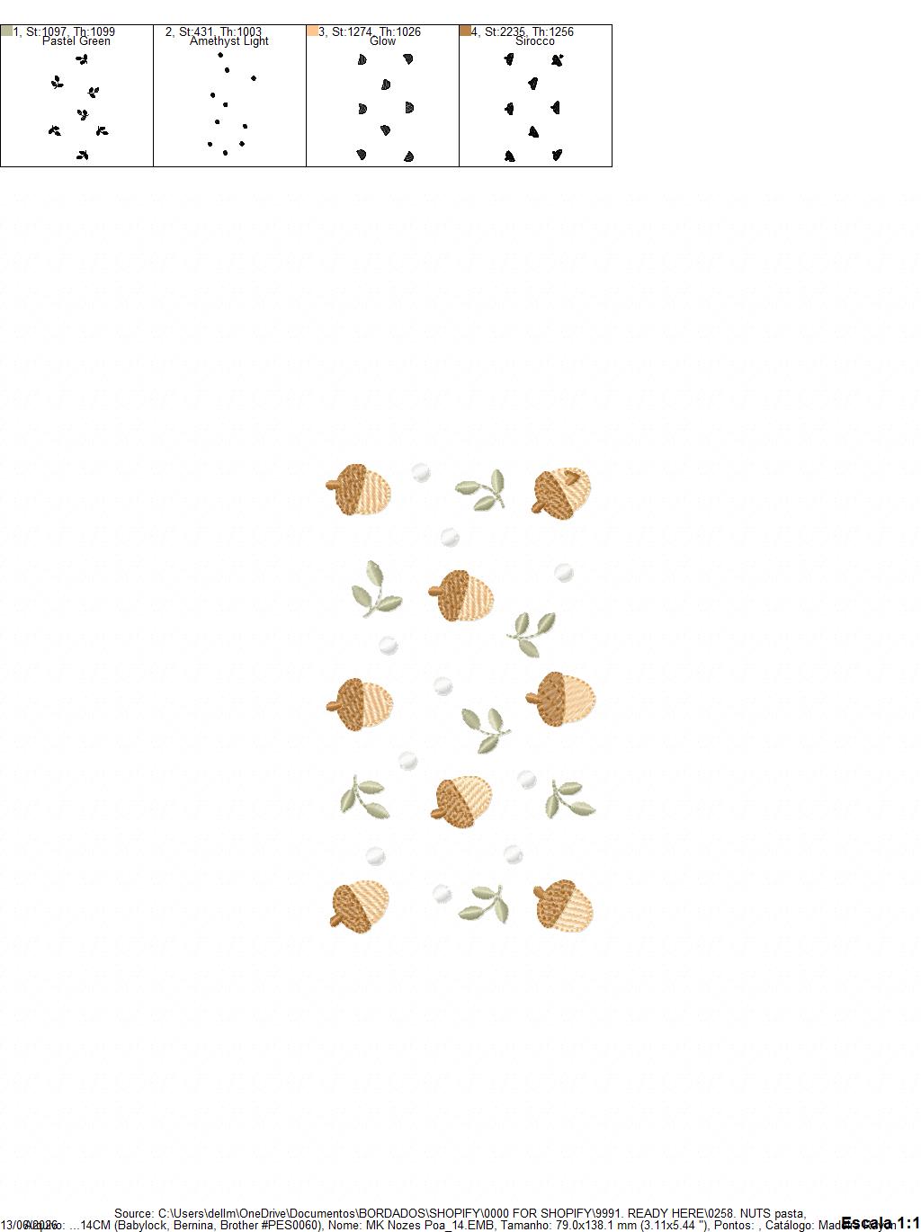 Nuts with flowers embroidery designs - Forest Toad machine embroidery pattern - Kitchen Towel file - Instant download pes jef hus dst (Copy) (Copy) Marcia Embroidery