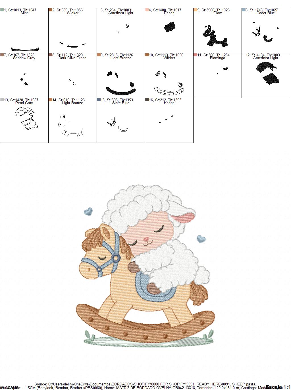 Sheep embroidery design - Sleeping Lamb machine embroidery pattern - Baby boy newborn file - Instant digital download pes jef dst hus vp3 (Copy) Marcia Embroidery