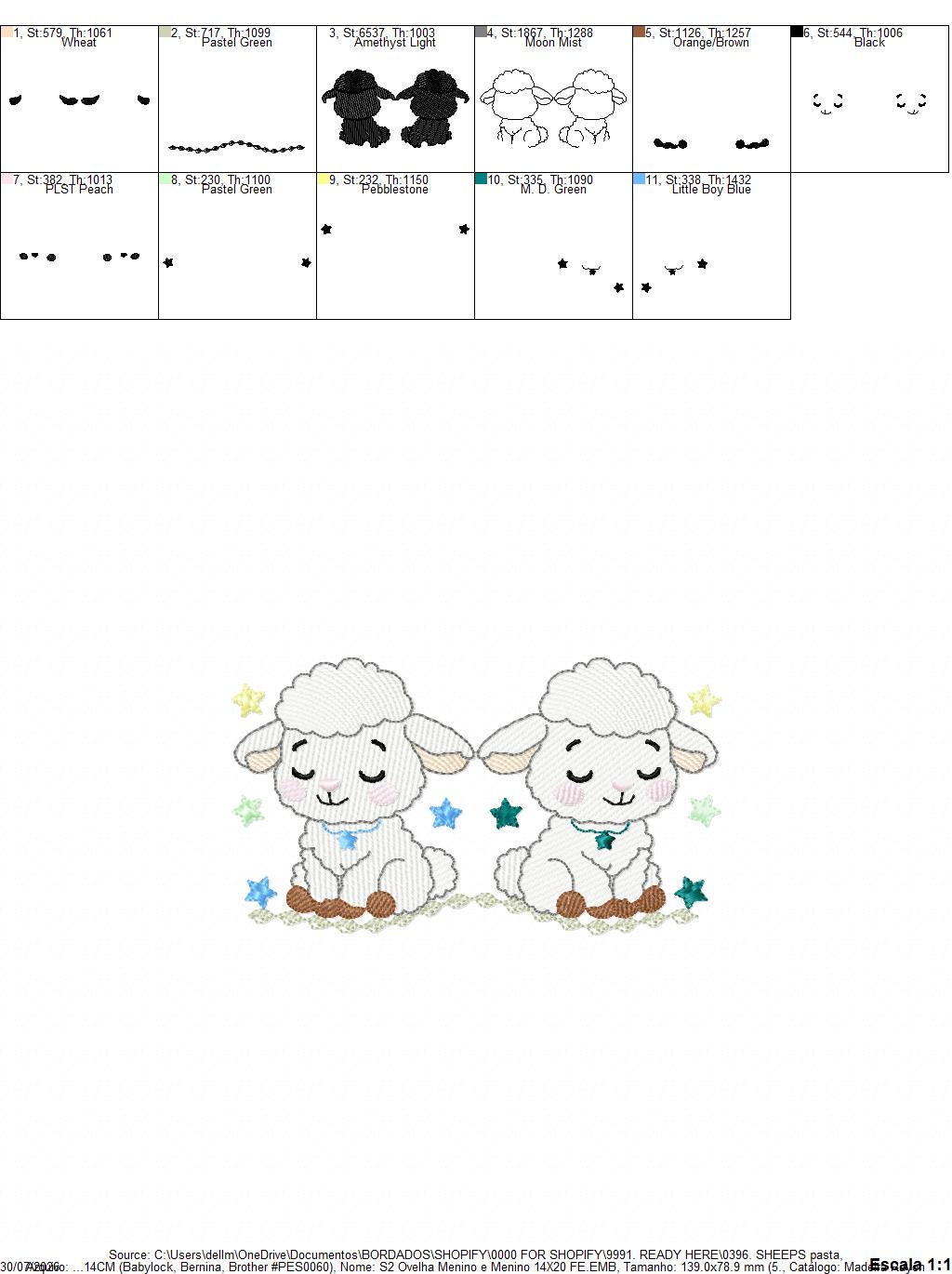 Sheep embroidery design - Farm Animal Lamb machine embroidery pattern - Newborn Baby Girl file - Instant digital download pes jef dst