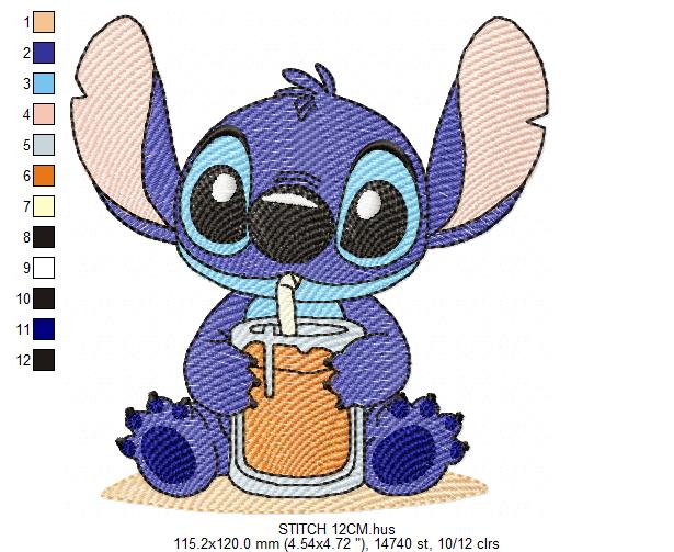 Stitch embroidery design - Lilo and Stitch Cartoon machine embroidery pattern - Baby boy and girl file - Instant digital download pes jef (Copy) Marcia Embroidery