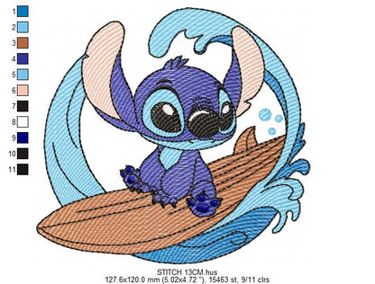 Stitch embroidery design - Lilo and Stitch Cartoon machine embroidery pattern - Baby boy and girl file - Instant digital download pes jef (Copy) Marcia Embroidery