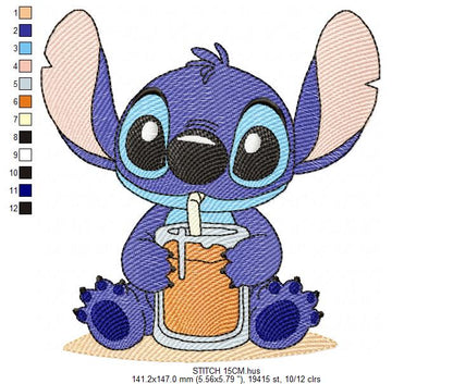 Stitch embroidery design - Lilo and Stitch Cartoon machine embroidery pattern - Baby boy and girl file - Instant digital download pes jef (Copy) Marcia Embroidery