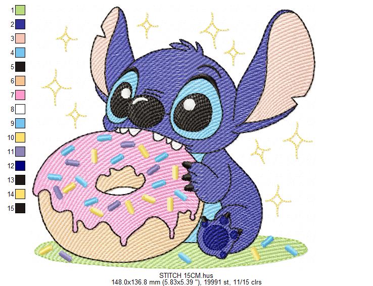 Stitch embroidery design - Lilo and Stitch Cartoon machine embroidery pattern - Baby boy and girl file - Instant digital download pes jef (Copy) Marcia Embroidery