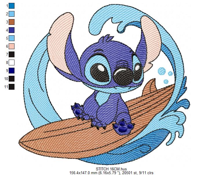 Stitch embroidery design - Lilo and Stitch Cartoon machine embroidery pattern - Baby boy and girl file - Instant digital download pes jef (Copy) Marcia Embroidery
