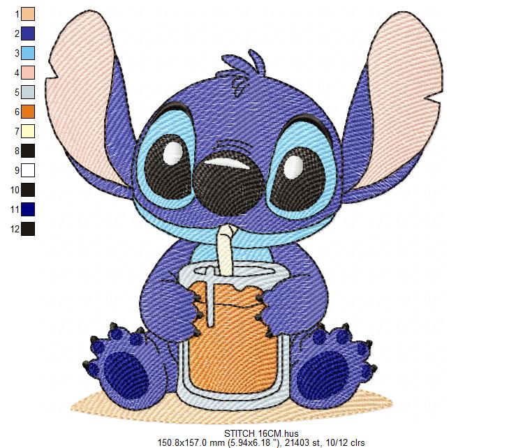Stitch embroidery design - Lilo and Stitch Cartoon machine embroidery pattern - Baby boy and girl file - Instant digital download pes jef (Copy) Marcia Embroidery