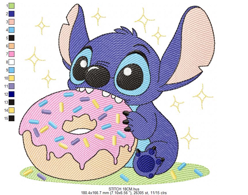 Stitch embroidery design - Lilo and Stitch Cartoon machine embroidery pattern - Baby boy and girl file - Instant digital download pes jef (Copy) Marcia Embroidery