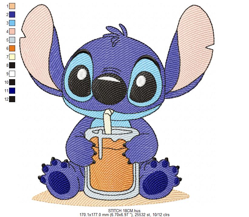 Stitch embroidery design - Lilo and Stitch Cartoon machine embroidery pattern - Baby boy and girl file - Instant digital download pes jef (Copy) Marcia Embroidery
