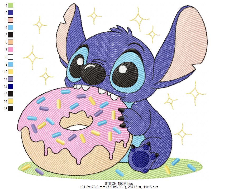 Stitch embroidery design - Lilo and Stitch Cartoon machine embroidery pattern - Baby boy and girl file - Instant digital download pes jef (Copy) Marcia Embroidery