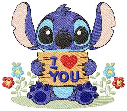 Stitch embroidery design - Lilo and Stitch Cartoon machine embroidery pattern - Baby boy and girl file - Instant digital download pes jef (Copy) Marcia Embroidery