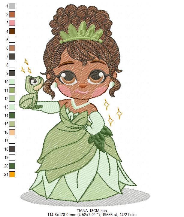 Tiana embroidery design - Disney Princess machine embroidery patterns - Instant digital download (Copy) Marcia Embroidery