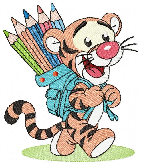 Tigger embroidery design - Winnie the Pooh Bear Cartoon machine embroidery pattern - Baby boy and girl file - Instant digital download pes jef - Marcia Embroidery