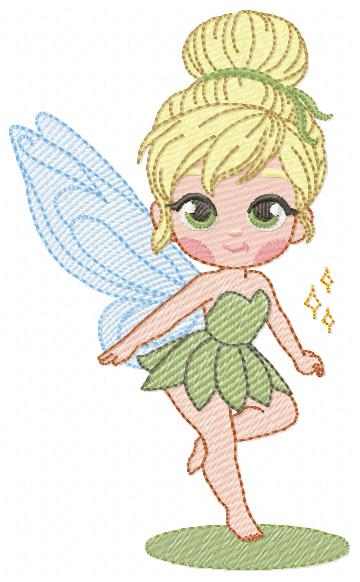 Tinker Bell embroidery design - Disney Princess machine embroidery patterns - Instant digital download (Copy) Marcia Embroidery