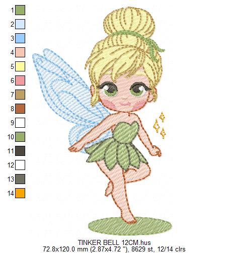 Tinker Bell embroidery design - Disney Princess machine embroidery patterns - Instant digital download (Copy) Marcia Embroidery