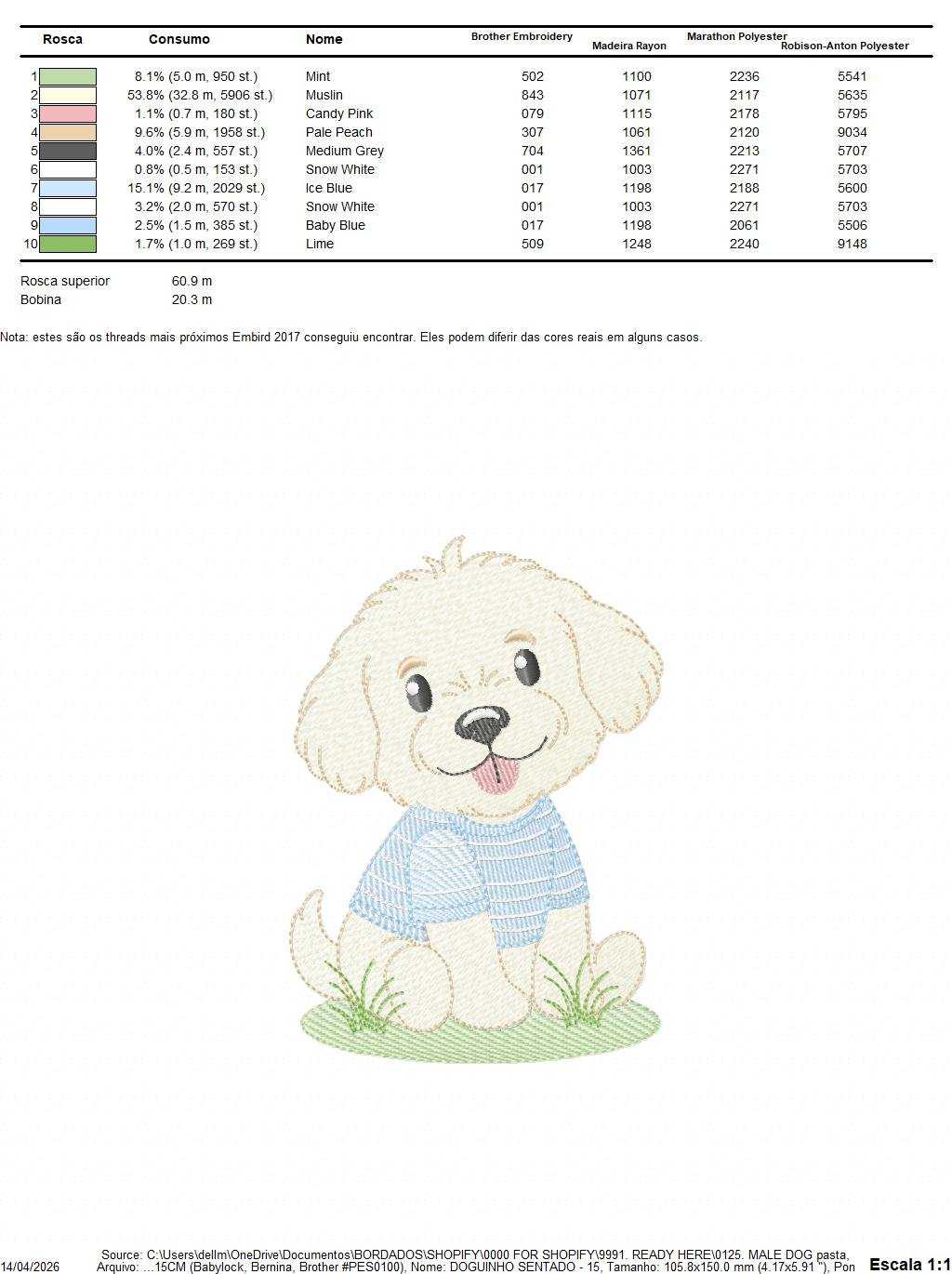 Baby Boy Dog embroidery design - Happy Male Puppy machine embroidery pattern - Pet embroidery file - Instant digital download pes jef - Marcia Embroidery