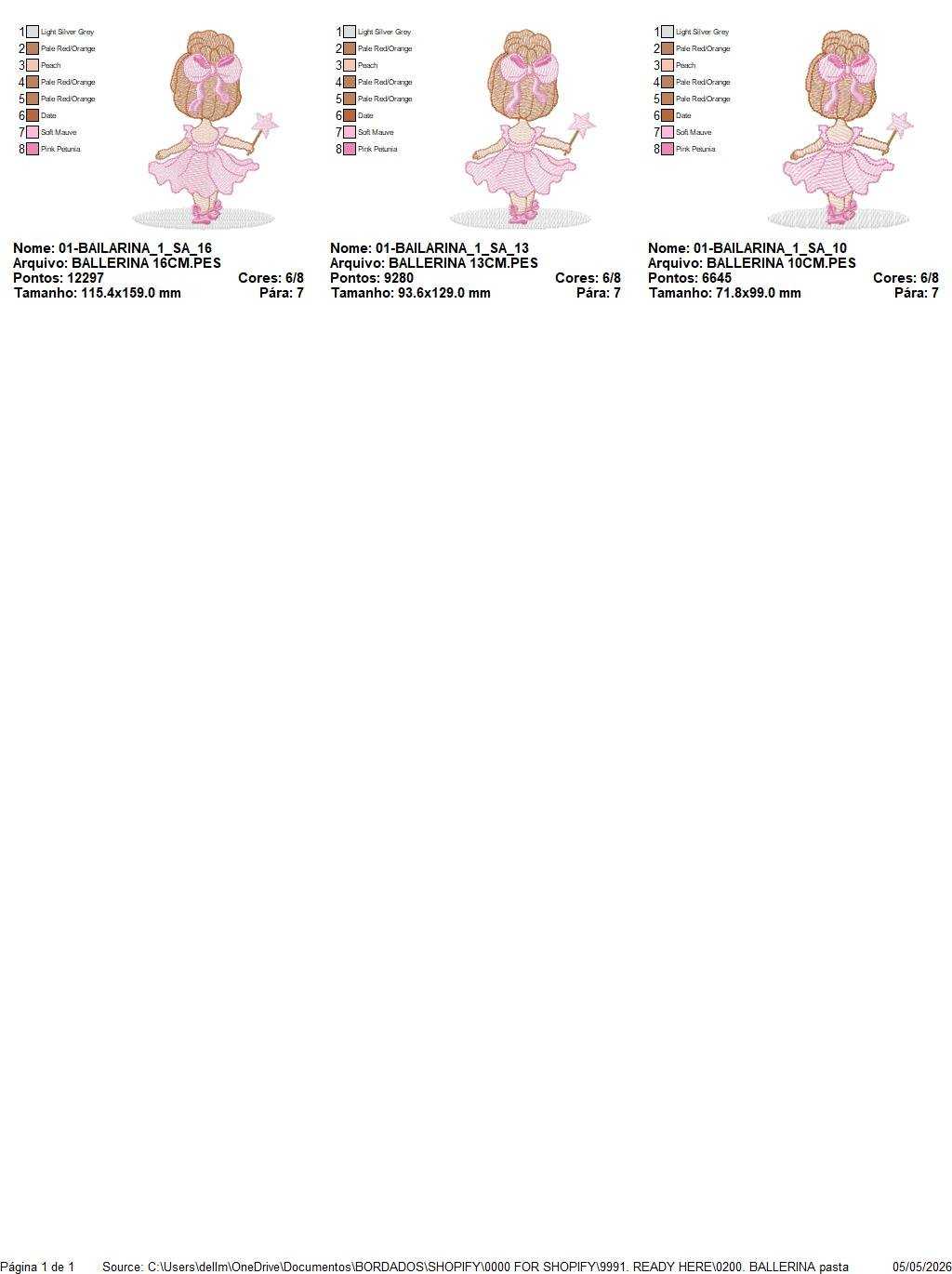 Ballerina embroidery design - Ballet dancer machine embroidery pattern - Baby girl file - Instant digital download pes jef - Marcia Embroidery