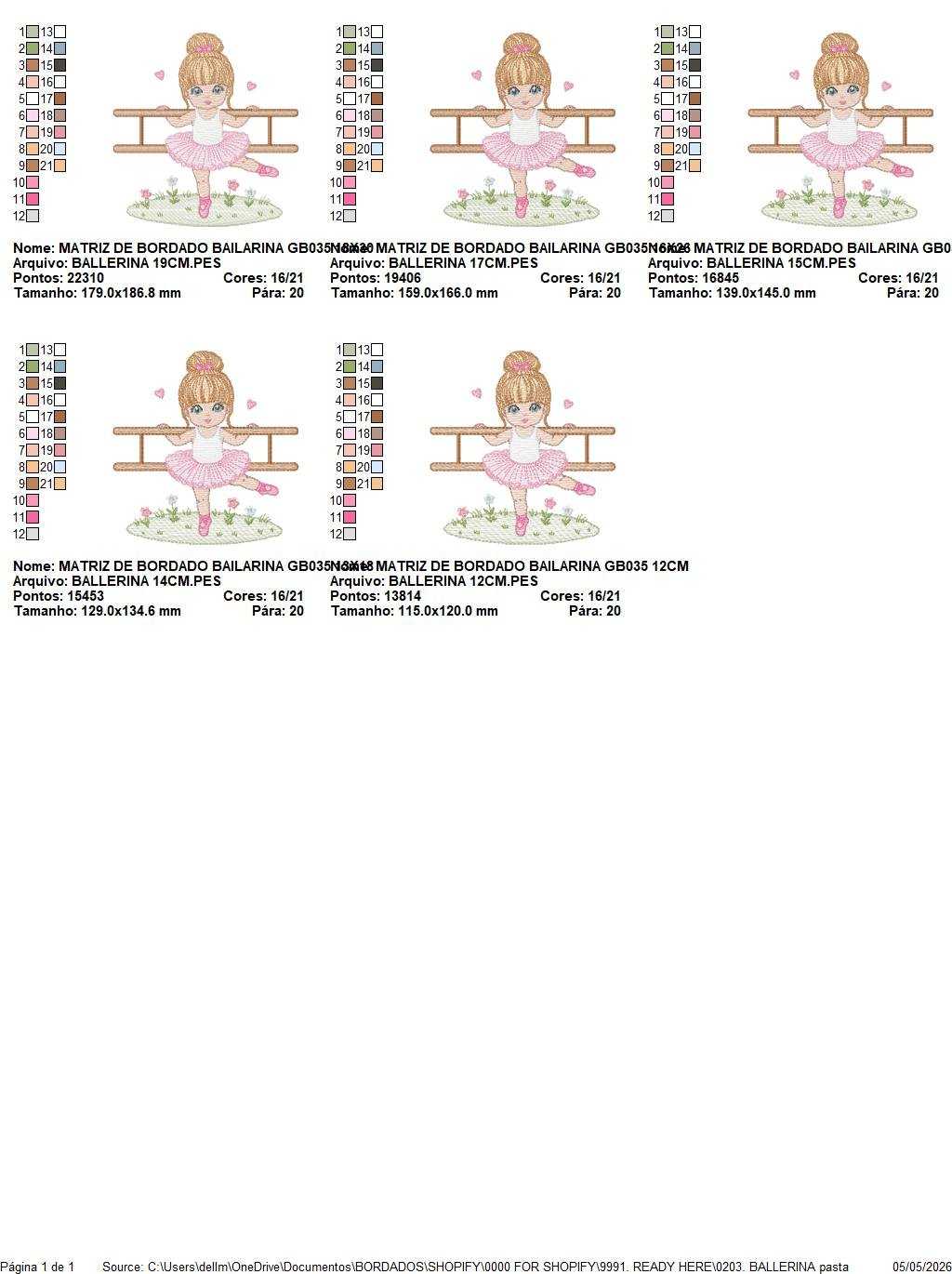 Ballerina embroidery design - Ballet dancer machine embroidery pattern - Baby girl file - Instant download pes jef - Marcia Embroidery