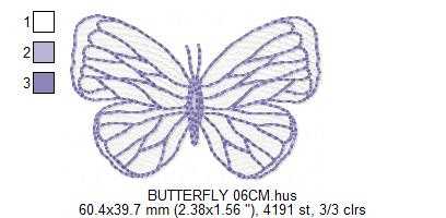 Butterfly embroidery design - Delicate butterfly with hearts machine embroidery pattern - Baby Girl file - Instant digital download pes jef dst (Copy) - Marcia Embroidery