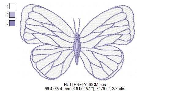 Butterfly embroidery design - Delicate butterfly with hearts machine embroidery pattern - Baby Girl file - Instant digital download pes jef dst (Copy) - Marcia Embroidery