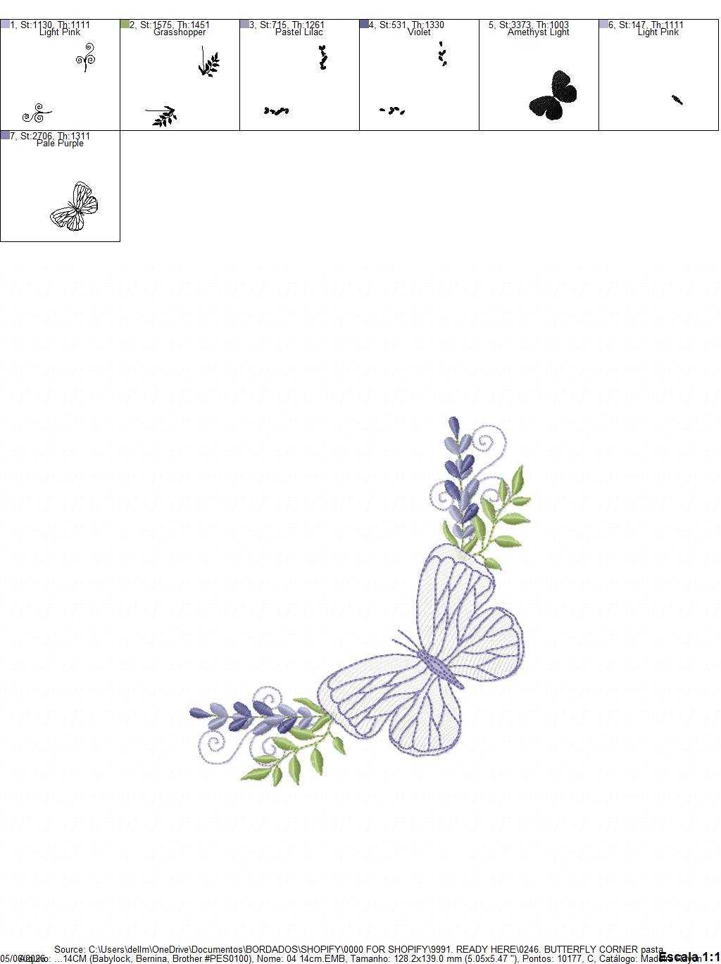 Butterfly embroidery design - Delicate butterfly with laurel corner frame machine embroidery pattern - Baby Girl file - Instant digital download pes jef - Marcia Embroidery