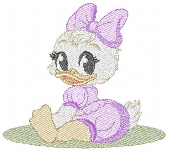 Daisy Duck embroidery design - Mickey Mouse machine embroidery pattern - Baby Girl file - Instant digital download pes jef dst - Marcia Embroidery