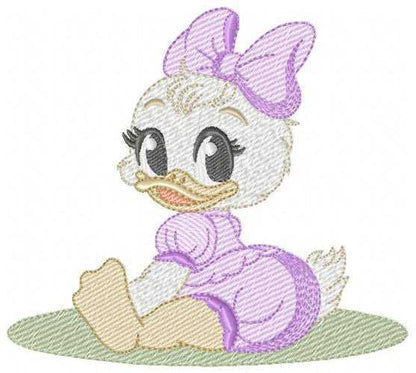 Daisy Duck embroidery design - Mickey Mouse machine embroidery pattern - Baby Girl file - Instant digital download pes jef dst - Marcia Embroidery