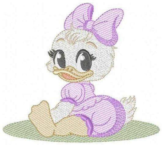 Daisy Duck embroidery design - Mickey Mouse machine embroidery pattern - Baby Girl file - Instant digital download pes jef dst - Marcia Embroidery