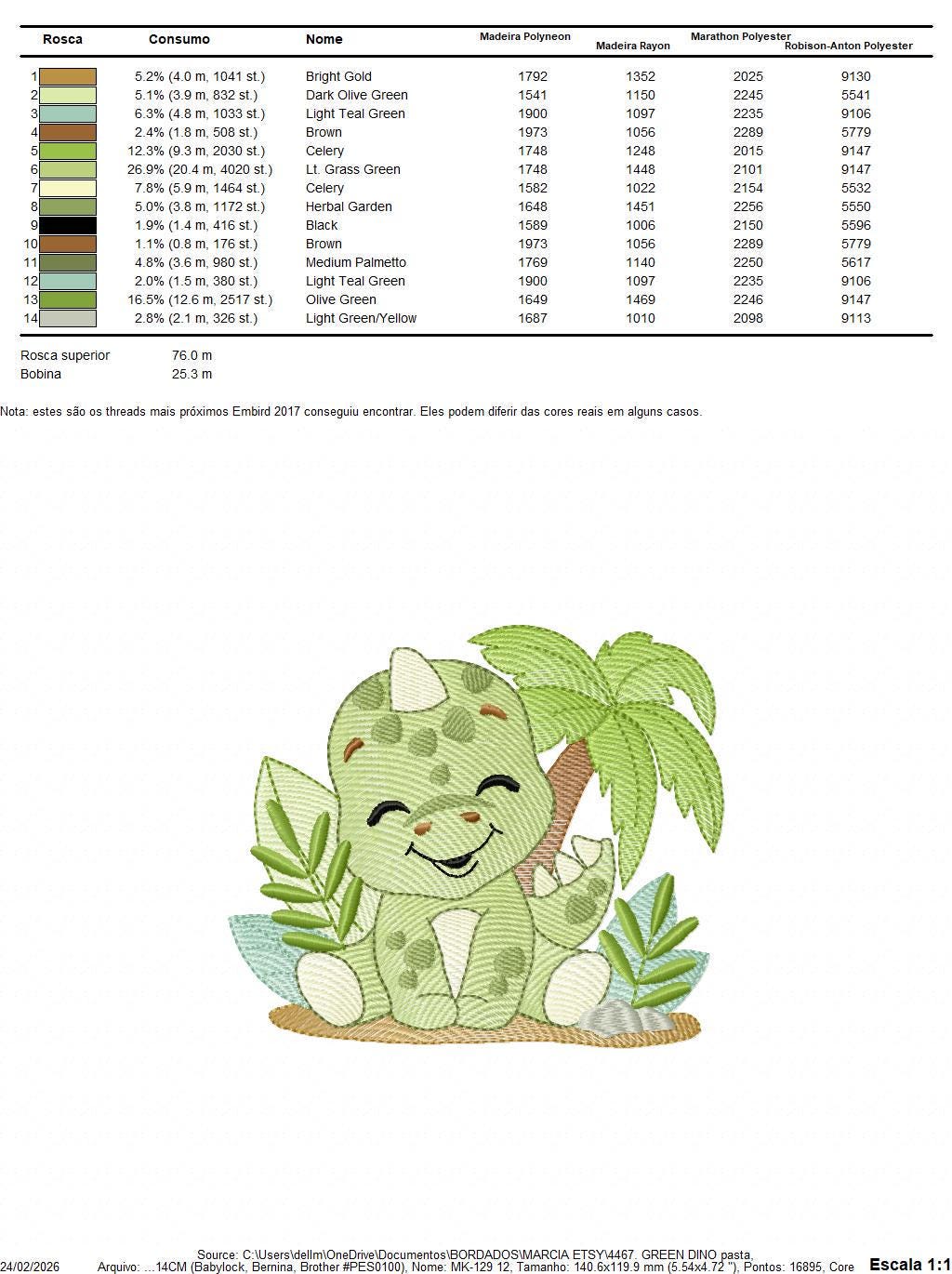 Dinosaur embroidery designs - Dino with tropical plants and trees machine embroidery pattern - Tyrannosaurus Baby boy file - instant digital download pes - Marcia Embroidery