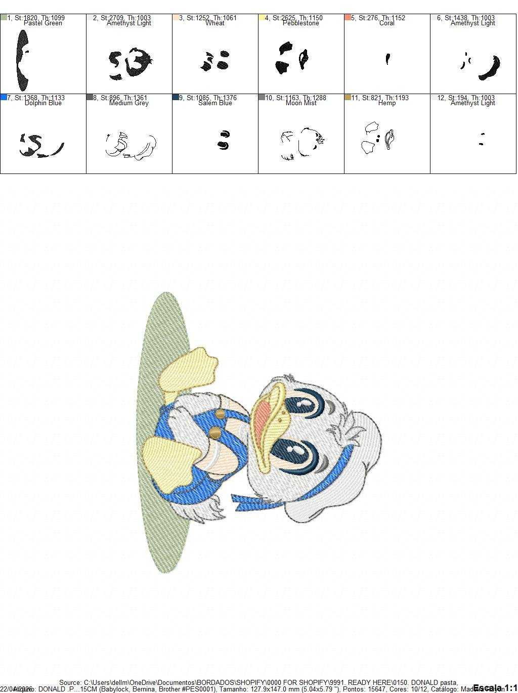 Donald Duck embroidery design - Mickey Mouse machine embroidery pattern - Baby Boy and girl file - Instant digital download pes jef dst - Marcia Embroidery