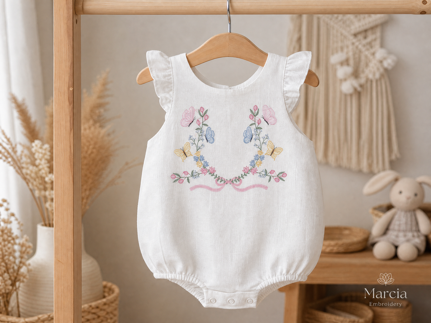 Flower Frame embroidery designs - Delicate Butterfly embroidery design machine embroidery pattern - Wreath embroidery - instant download pes (Copy)