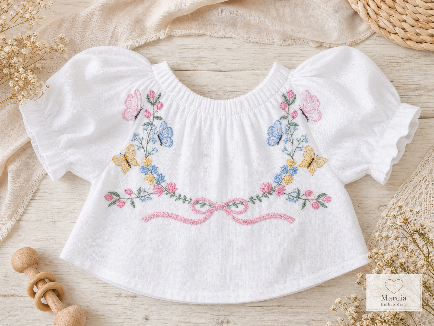 Flower Frame embroidery designs - Delicate Butterfly embroidery design machine embroidery pattern - Wreath embroidery - instant download pes (Copy)