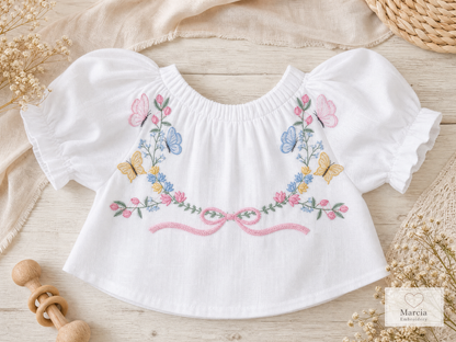 Flower Frame embroidery designs - Delicate Butterfly embroidery design machine embroidery pattern - Wreath embroidery - instant download pes (Copy)