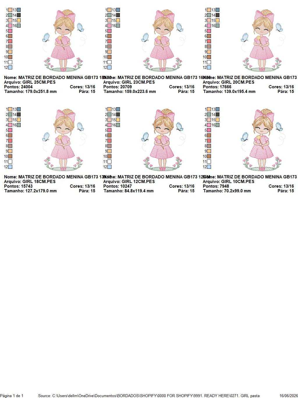 Fairy embroidery design - Girl with magical wand flowers and butterflies machine embroidery pattern - Princess embroidery - Instant digital download pes jef dst - Marcia Embroidery