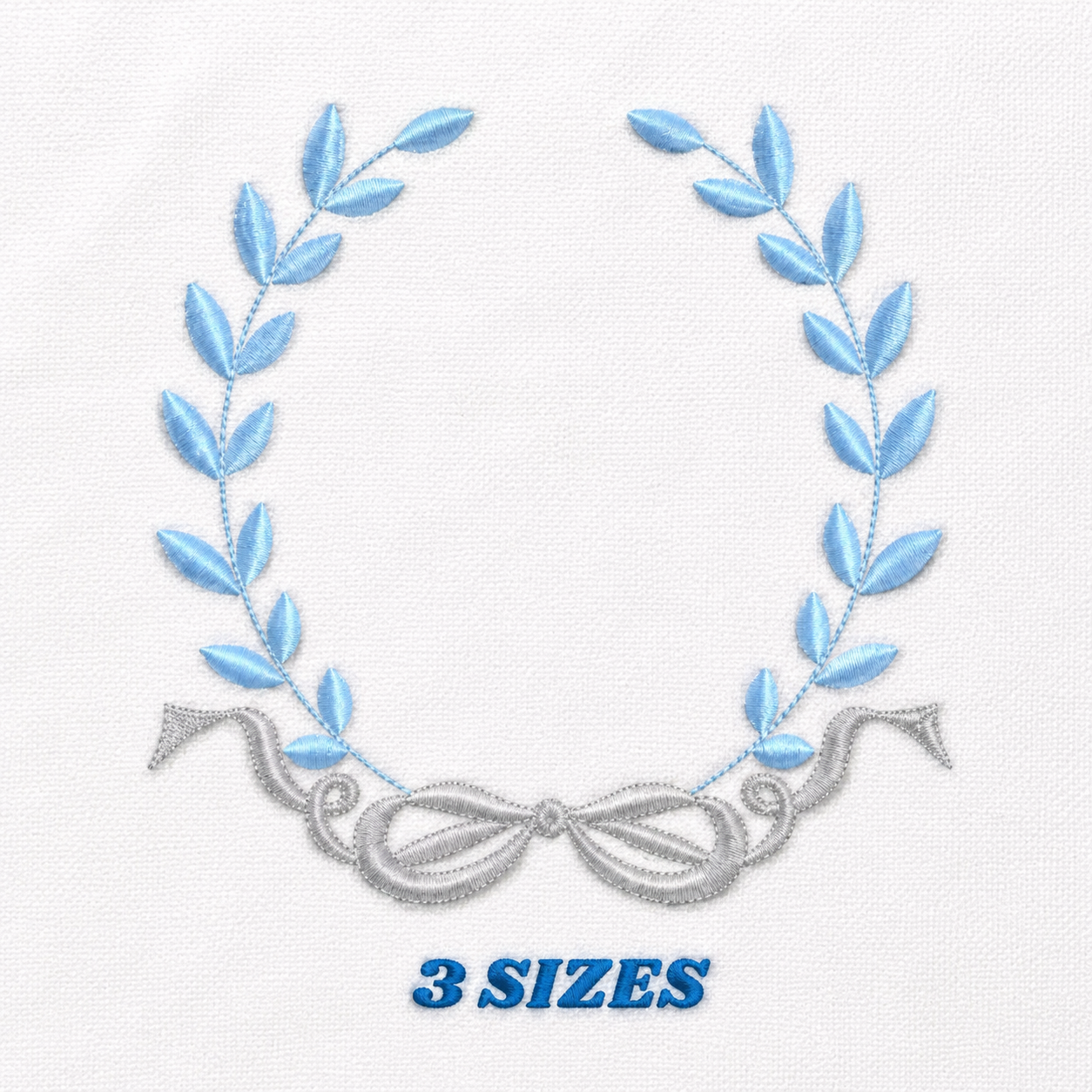 Laurel embroidery designs - Monogram frame embroidery design machine embroidery pattern - Baby boy embroidery file - Laurel wreath with Lace (Copy)