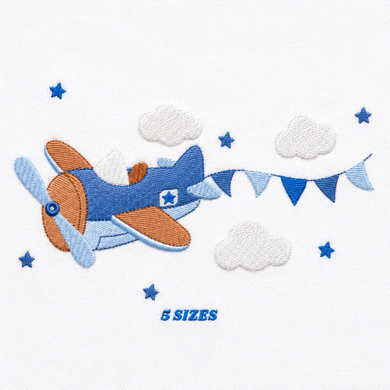 Plane embroidery designs - Airplane with flags and stars machine embroidery pattern - Baby boy file - Instant digital download pes jef dst (Copy)