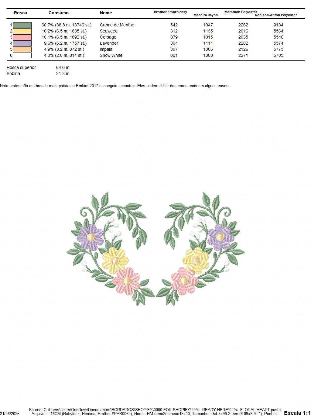 Floral heart embroidery design - Heart with flowers frame machine embroidery pattern - Baby girl file - Instant digital download pes jef dst - Marcia Embroidery