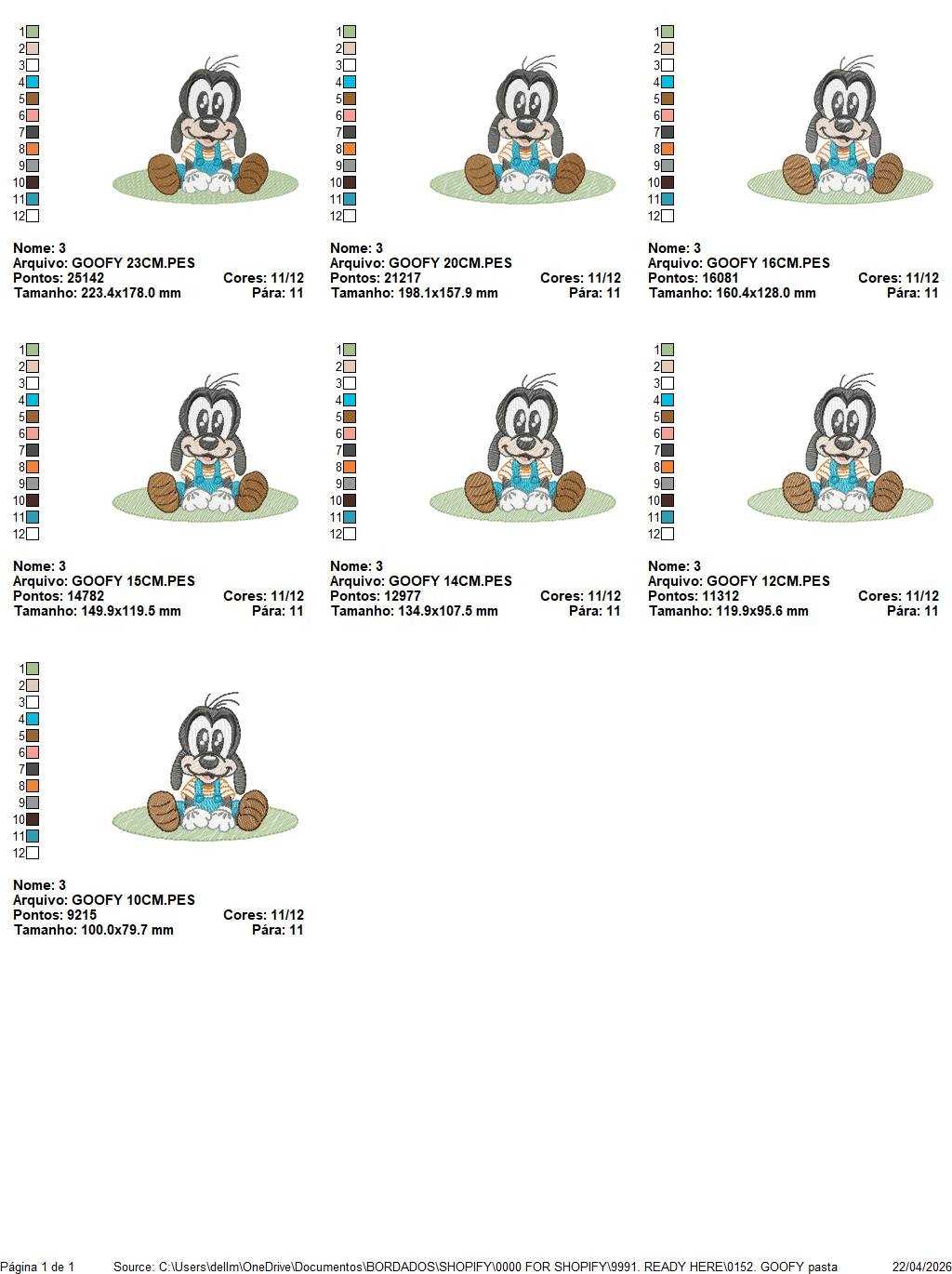 Goofy embroidery design - Mickey Mouse machine embroidery pattern - Baby Boy and girl file - Instant digital download pes jef dst hus - Marcia Embroidery