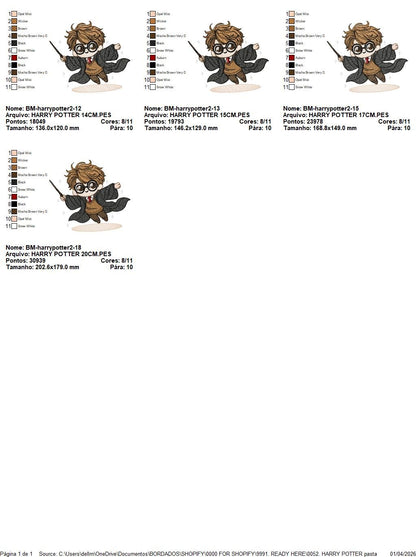 Harry Potter embroidery designs - HP machine embroidery patterns - Baby Girl Boy file - Instant digital download pes jef dst exp hus vp3 - Marcia Embroidery