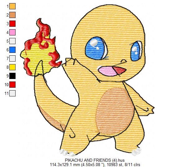 Pokemon embroidery designs - Pikachu embroidery design machine embroidery pattern - pokemons embroidery file boy embroidery - kid embroidery