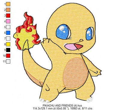 Pokemon embroidery designs - Pikachu embroidery design machine embroidery pattern - pokemons embroidery file boy embroidery - kid embroidery