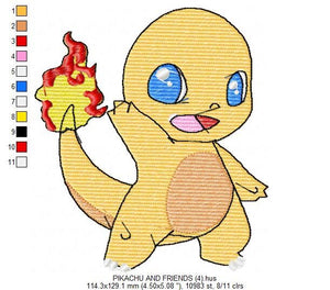 Pokemon embroidery designs - Pikachu embroidery design machine embroidery pattern - pokemons embroidery file boy embroidery - kid embroidery