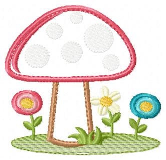 Mushroom embroidery designs - Forest Toadstool embroidery design machine embroidery pattern - Fantasy embroidery file - Instant download pes